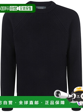 ZANONE 男士衬衫 810124ZN230Z0015 AW2024 黑色 CREWNECK GIRO R