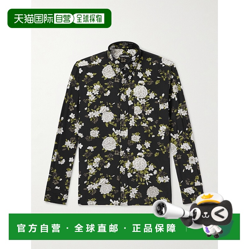 1h可退 潮奢 Tom Ford 汤姆 福特 男士 Hendrix 领尖带扣式衣领印