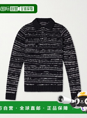 1h可退 潮奢 Sacai 男士 针织棉混纺Polo衫 2603945M001