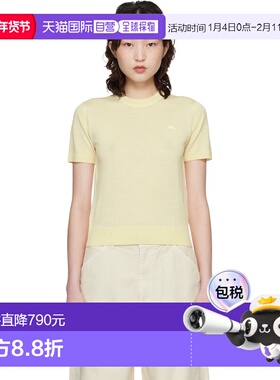 1h可退 潮奢 MAISON KITSUNE 女士 黄色 Baby Fox Fine Merino 毛