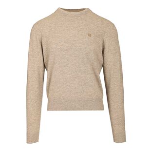 针织衫 C60115DRN neck STUDIOS Crew 男士 米白色 ACNE AW2025