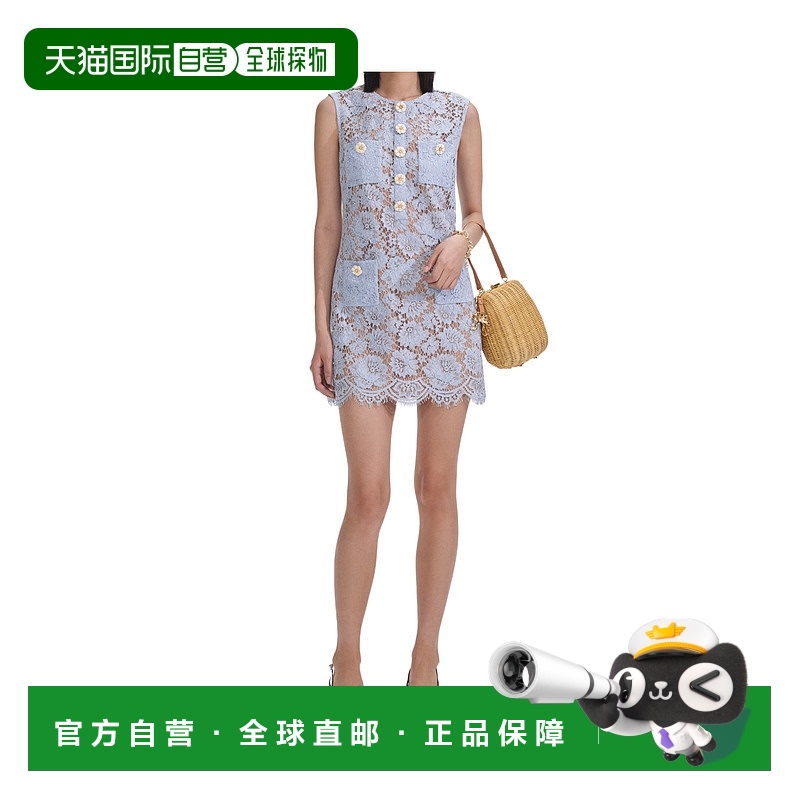 1h可退 SELF-PORTRAIT女士连衣裙SS25044SBL蓝色时尚