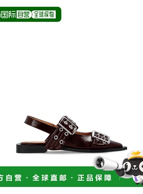 GANNI 女士芭蕾乐福鞋 S30864926436 CO BALLERINE 女鞋酒红色