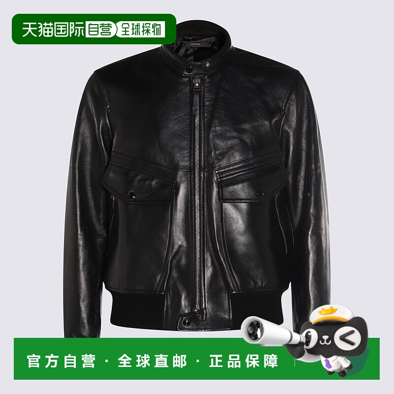 1h可退 潮奢 Tom Ford 汤姆 福特 男士 拉链皮夹克 LBS075LMN028