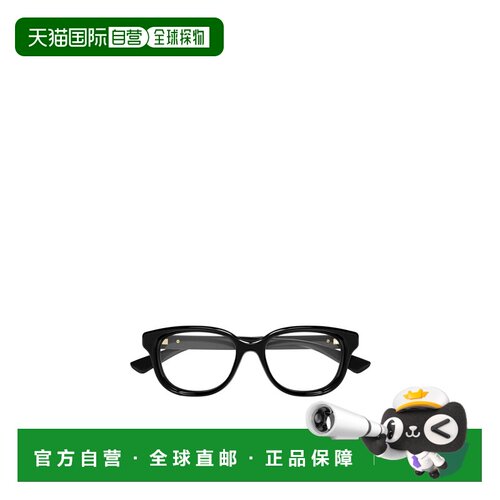 GUCCI 女士眼镜 GG1978O005 AW2025 黑色 几何平光镜
