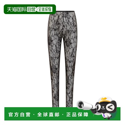 GIVENCHY 女士休闲裤 BWB04A20H2001 SS2025 花色 蕾丝紧身裤