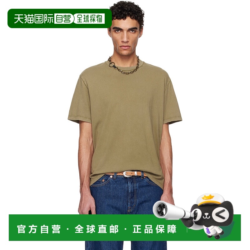 1h可退 潮奢 Our Legacy 男士 卡其色 Box T 恤 M2256BC