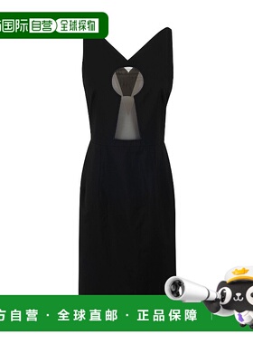 1h可退 MOSCHINO 女士半身裙 A04355182555C SS2020 黑色 黑色V领