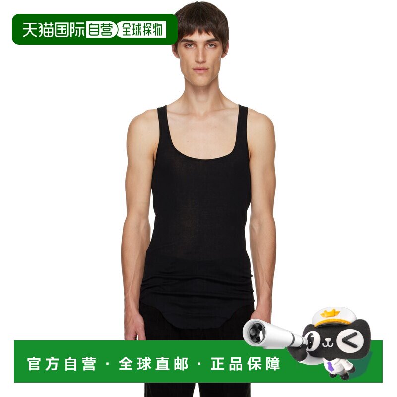 rick owens 瑞克 欧文斯 男士 黑色 Concordians Pony Slim 背心