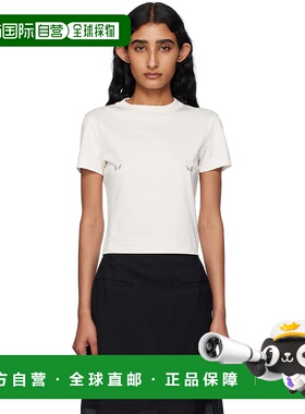 1h可退 潮奢 Mugler 穆勒 女士 白色 Pierced Baby T 恤 25F3TS01