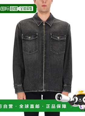 VERSACE 男士夹克 10207231A150501D280 AW2025 黑色