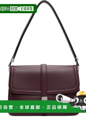 1h可退 潮奢 MaxMara 麦斯玛拉 女士 酒红色 Bianca 单肩包 25245