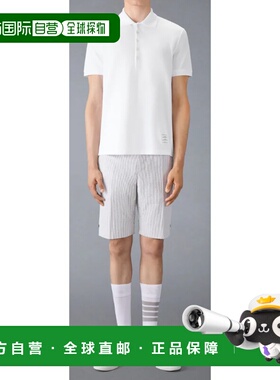 THOM BROWNE 男士T恤 MJP110P00050100 SS2026 白色短袖