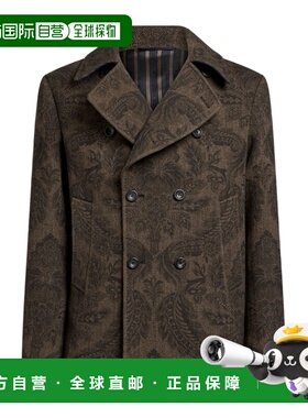 1h可退 ETRO 男士大衣 MRBA008399SPB40X0825 AW2025 深棕色西装