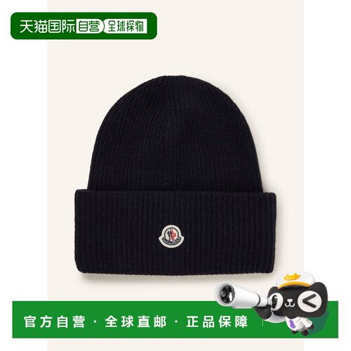 MONCLER 女士帽子 100164363117000 CO 黑色 Hat with cashmere