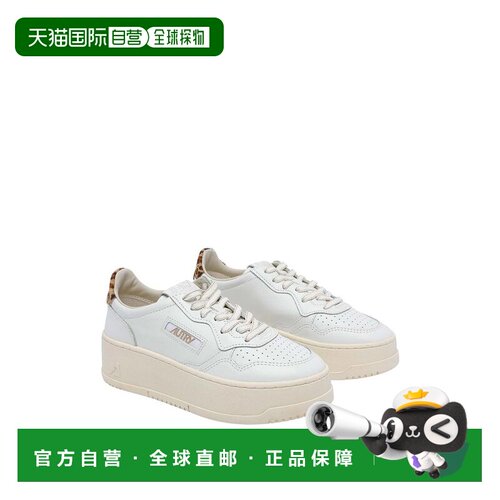 1h可退 AUTRY 女士运动鞋 PTLWVO01 AW2026 白色 MEDALIST 厚底休
