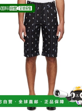 1h可退 潮奢 Anna Sui 安娜苏 男士 黑色 Embroidered Roses Carg