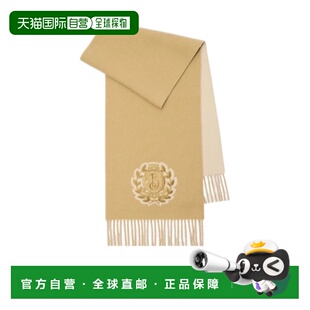 BURBERRY 女士围巾 81195681 SS2026 花色 B Crest 羊绒围巾配饰