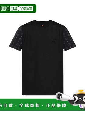MCM 男士T恤 MHTFAMD010BK AW2025 黑色 T-shirt made of combine