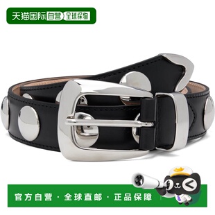 女士 黑色 Benny 1h可退 腰带 KHAITE Stud 10014763 潮奢