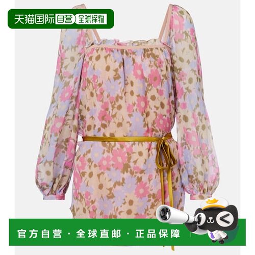 valentino 华伦天奴 女士 花朵真丝乔其纱衫 9B3AEC25ADD