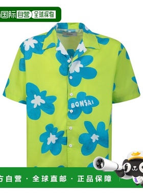 BONSAI 男士衬衫 SH001001ACIDGZ SS2023 绿色