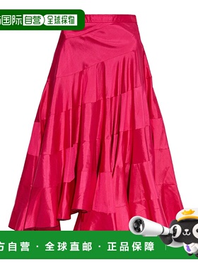 TORY BURCH 女士半身裙 168664654 AW2025 红色 Silk Flared Midi