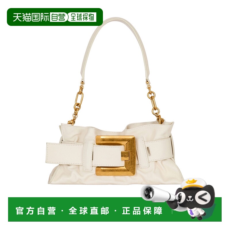 1h可退 BALMAIN 女士斜挎包 FN1AE994LVGX0DA AW2025 白色 迷你 A