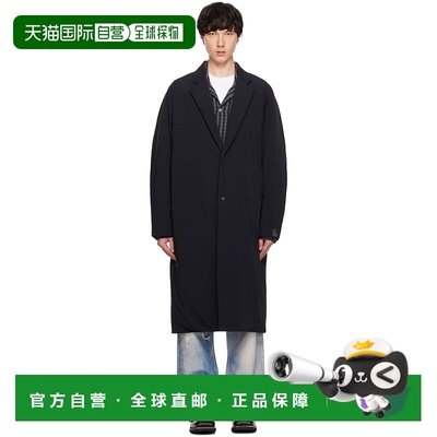 1h可退 潮奢 N.Hoolywood 男士 黑色 Chesterfield 大衣 2242CO02