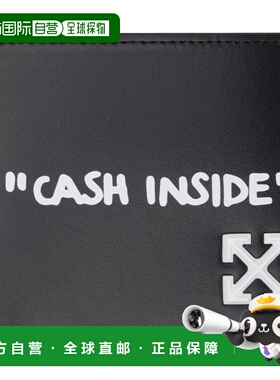 1h可退 潮奢 off-white 男士 黑色 Jitney Quote 钱包 OMNC098C99