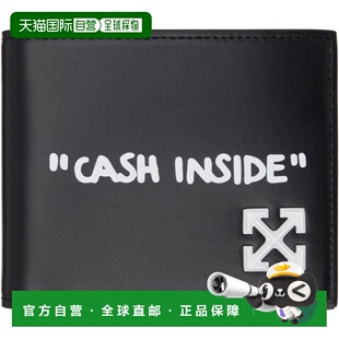 1h可退 潮奢 off-white 男士 黑色 Jitney Quote 钱包 OMNC098C99