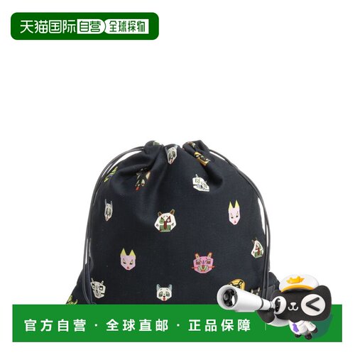 LOEWE 女士旅行包 C643057X035100 SS2026 黑色 Cats Clutch