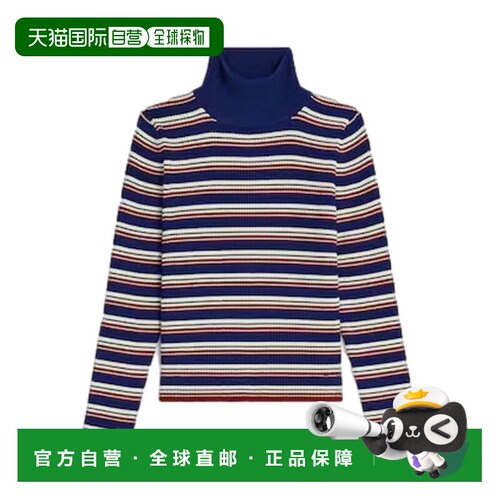 CELINE 男士外套 RY0KF0O86FZT0 SS2026 花色 条纹罗纹羊毛高领毛