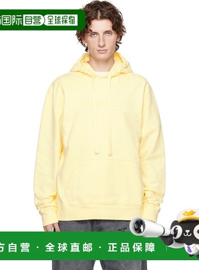 1h可退 潮奢 J.W. Anderson 男士 黄色徽标刺绣连帽衫 JW0214PG16