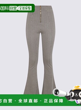 BALMAIN 女士休闲裤 BF1OB115JG66GFE AW2023 灰色喇叭裤