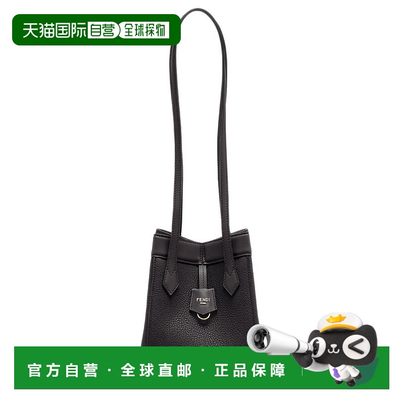FENDI 女士斜挎包 8BS083APZAF0KUR CO 黑色 Origami迷你单肩包