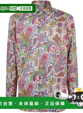 1h可退 ETRO 男士衬衫 MRIB000199SA5P4X0800 SS2026 白色休闲风