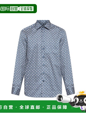 1h可退 ETRO 男士衬衫 MRIB002599SA5Q7X0885 SS2026 蓝色