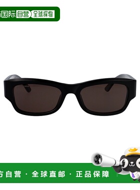 BALENCIAGA 男士太阳镜 BB0390SK001 SS2025 黑色 Sunglasses