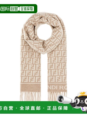 FENDI 女士围巾 FXT113AQCWF0QB9 SS2025 花色 Embroidered wool