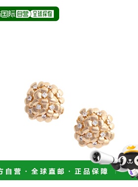 1h可退 SELF-PORTRAIT 女士耳饰 RS26615EGD SS2026 金色 花簇耳