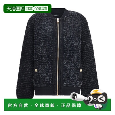 BALMAIN 女士夹克 HF1TFB20KK120PA AW2026 黑色 长袖休闲夹克