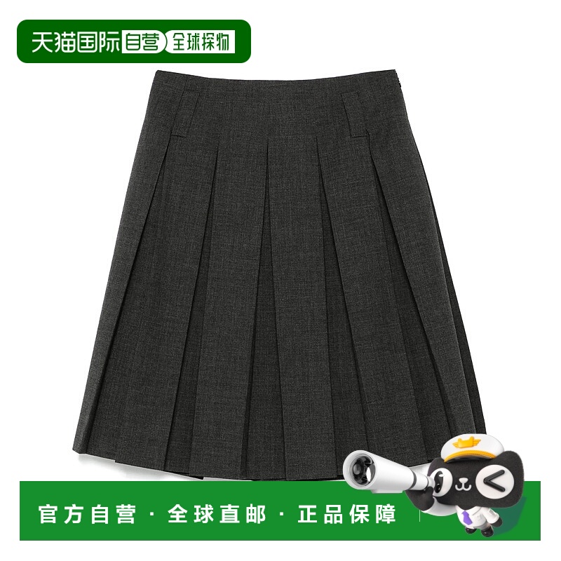 1h可退 PRADA 女士半身裙 P149WK17N1F0480 SS2025 黑色 GONNA