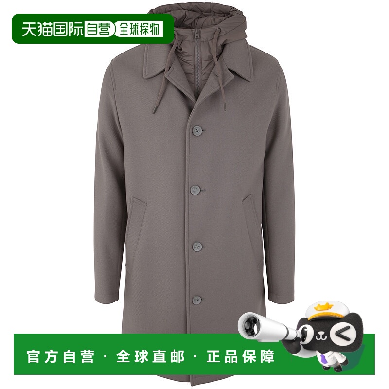 1h可退 HERNO 男士外套 CA000177U333442720 AW2023 灰色 LONG CO