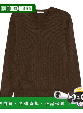 THE ROW 男士针织毛衣 830Y363BRO SS2025 羊绒绿色针织衫