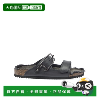 DIESEL 男士拖鞋 Y04005P7766T8013 AW2026 黑色 D-Woodstock皮革