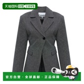 女士西服 Blazer A102002610739099 GANNI SS2026 灰色 with pock