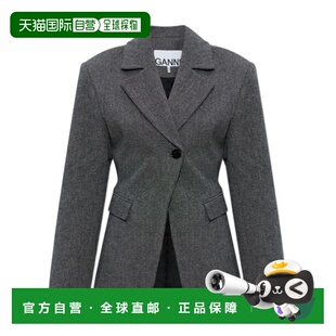 GANNI 女士西服 A102002610739099 SS2026 灰色 Blazer with pock