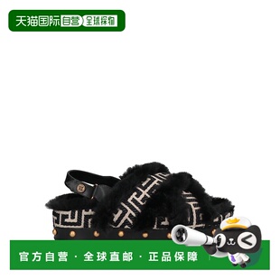 巴尔曼 女士 凉鞋 1h可退 舒适时尚 Balmain black黑色 潮奢