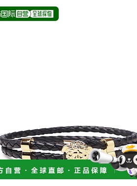 VERSACE 男士手链手镯 DG05579DMTND41O CO 黑色 Black Leather B